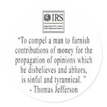 Jefferson Quote sticker
