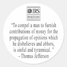 Jefferson Quote sticker