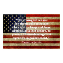 Jefferson: Right to bear arms posters