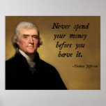 Jefferson Spending Quote Print