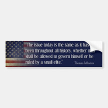 Jefferson: The Same Issue Today Bumper Stickers