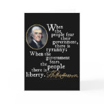 Jefferson Tyranny-Liberty Quote cards
