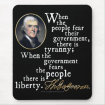 Jefferson Tyranny-Liberty Quote mousepads by rightleaning Jefferson Tyranny-Liberty Quote mousepads