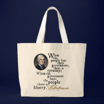 Jefferson Tyranny-Liberty Quote bags