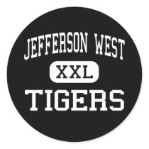 Jefferson West - Tigers - High - Meriden Kansas stickers by customteamsportswear Jefferson West - Tigers - High - Meriden Kansas stickers