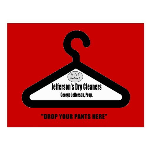 Jefferson's Dry Cleaners Postcard Zazzle