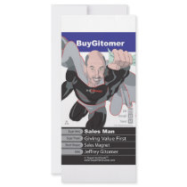 Jeffrey Gitomer rack cards by SuperHeroHQ Jeffrey Gitomer rack cards