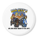 jeff's towing round magnet