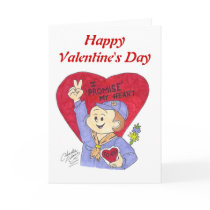 Jeffy - I promise - valentine, HappyValentine's... Greeting Card