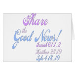 Jehovah's Witness Good News Greeting Card
