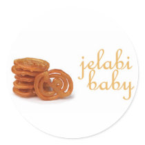 Jelabi Baby Round Stickers