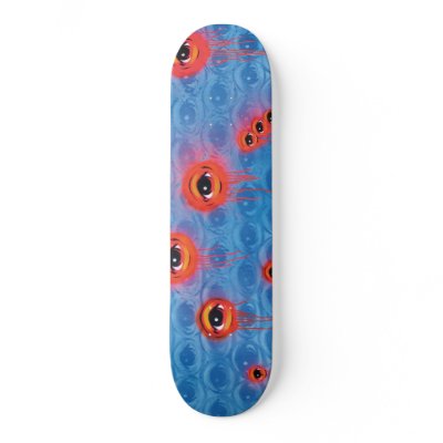 Jell-EYE-fish Skateboard Deck by PeatWollaeger