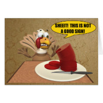 Jellied Cranberry Sauce Thanksgiving Card cards
