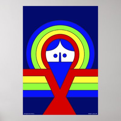 Jelling Stone Christ Print by lonvig