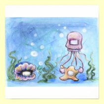 Jelly and starfish posters