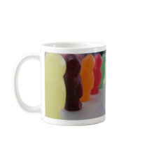 Jelly babies on parade coffee mugs