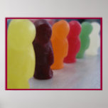 Jelly babies on parade - Poster posters