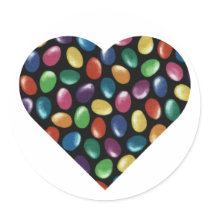 Jelly Bean Heart stickers