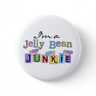 Jelly Bean Junkie T-shirts and Gifts button