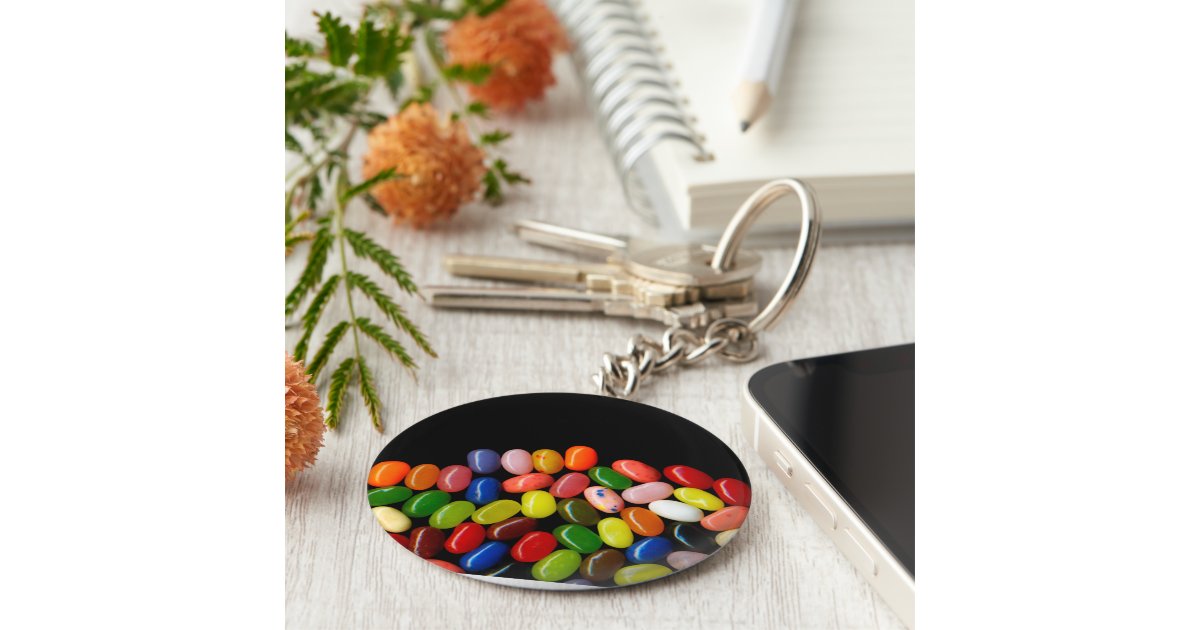 Jelly Bean Keychain Zazzle
