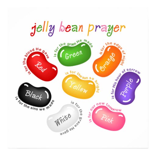 Jelly Bean Prayer Poster Print Zazzle