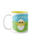Jelly Bean the Chick - Just Hatched! mugs by ButtermilkBiscuits Jelly Bean the Chick - Just Hatched! mugs