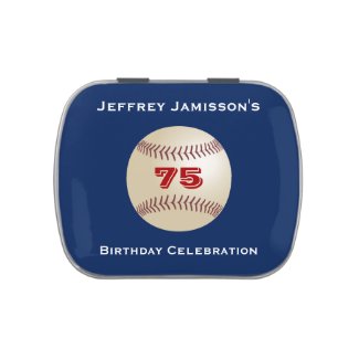 Jelly Belly Candy Tin Baseball Party Favor 75 Yrs