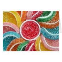 jelly candies greeting cards