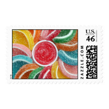 jelly candies postage stamp