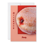 Jelly Filled Donut Invitation