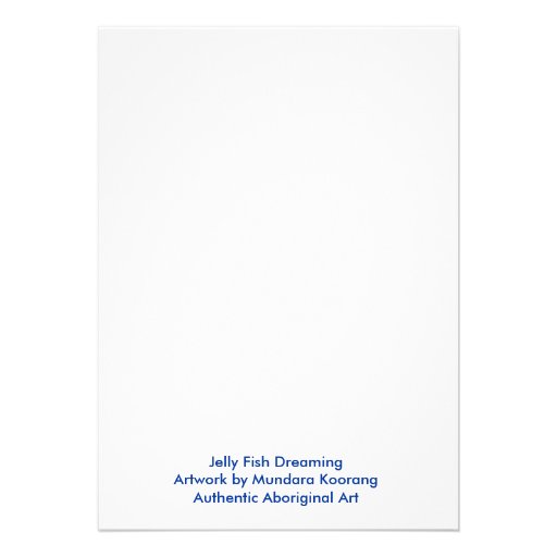 Jelly Fish Dreaming Custom Invitations