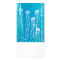 Jelly Fish Dreaming Custom Photo Card