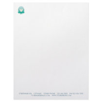 JELLY FLOWER LETTERHEAD AQUA