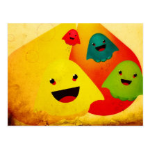 Jelly Ghosts Postcard