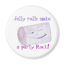 Jelly rolls make, a party Rock! magnets by KatAnnette Jelly rolls make, a party Rock! magnets