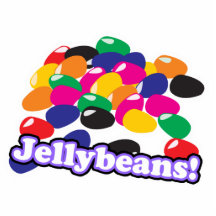 jellybeans con el texto esculturas fotográficas