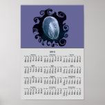 Jellyfish Bright Blue Sea Calendar 2012 Print