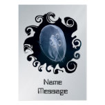 Jellyfish Bright Translucent Blue Bookmark Business Card Template