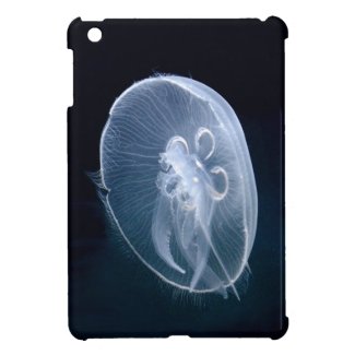iPad Mini Case with a translucent jellyfish glowing underwater