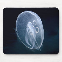 Jellyfish Bright Translucent Blue Mouse Pads