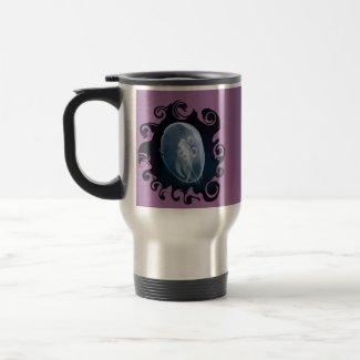 Jellyfish Bright Translucent Blue Travel mug