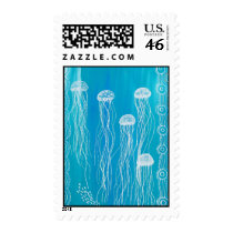 Jellyfish Dreaming Postage Stamp