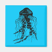 jellyfish fridge magnet