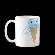 Jellyfish Ice Cream Cone mugs