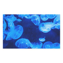 Jellyfish in the Sea Rectangle Sticker