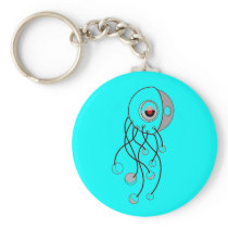 jellyfish keychain