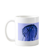 Jellyfish on Blue mugs