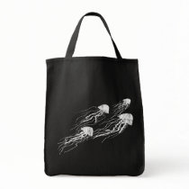 Jellyfish Silhouettes tote bag