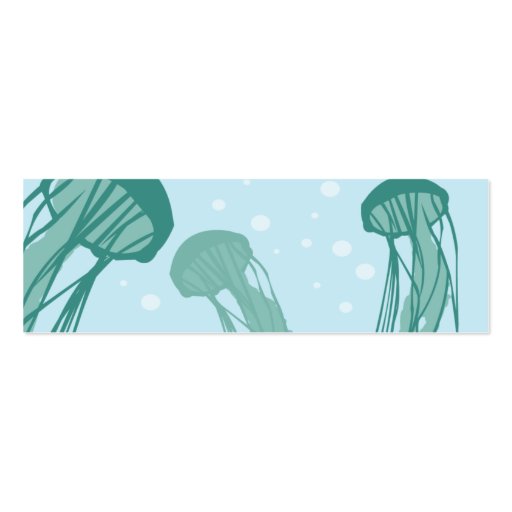 Jellyfish - Skinny Business Card Template (back side)