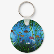 Jellyfish Swamp keychains by bartonleclaydesign Jellyfish Swamp keychains